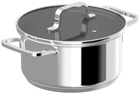 Berghoff 725in Stockpot with Glass Lid and Comfort-Grip Handle
