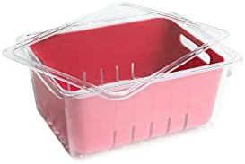 Kitchen Spaces KSCB12-AMZ Red Clear Stackable Colander Bin