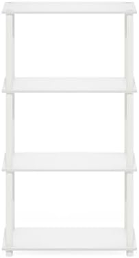 Furinno 4-Tier Multipurpose Shelf Display Rack White