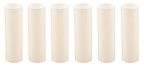 Creative Hobbies 3 Inch Cream Candle Covers Set of 6