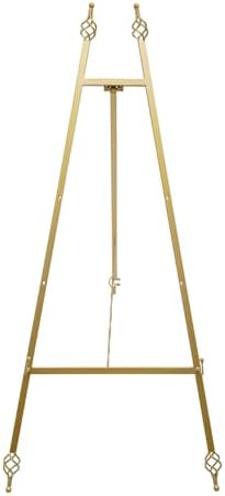 2 Pcs Large Gold Wedding Display Easel with 6 Adjustable Hooks