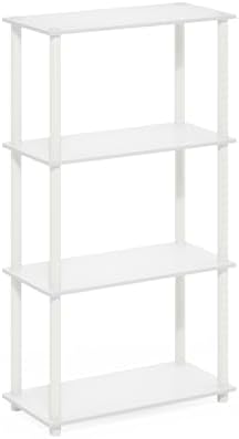 Furinno 4-Tier Multipurpose Shelf Display Rack White