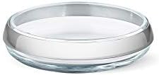 Georg Jensen Duo Round Bowl Collar Silver Glass Small