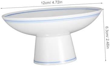 LIFKOME Tall Fruit Plate with Footed Pedestal