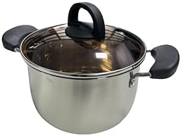 LadrfT Stainless Steel Stock Pot with Lid Medium Size