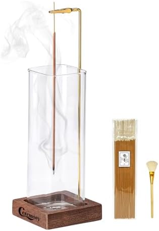 CEREMONY Incense Holder with Glass Ash Catcher