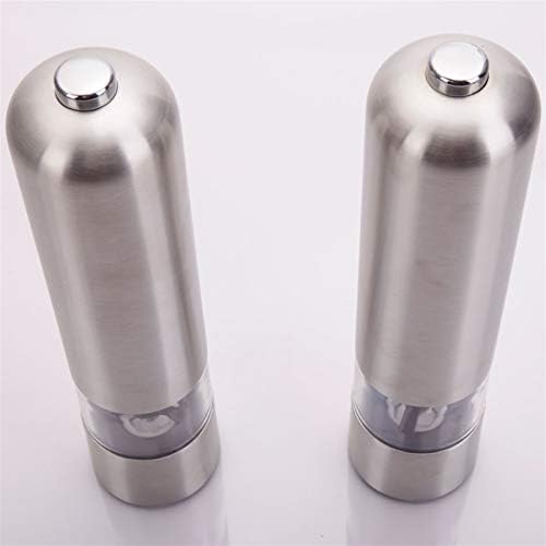 Electric Salt and Pepper Grinder Set with Battery Power