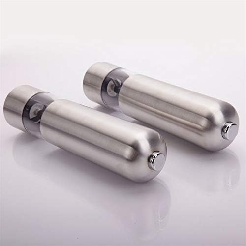 Electric Salt and Pepper Grinder Set with Battery Power