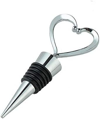 WeddParty 24 Pcs Heart Wine Stopper Gift