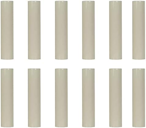 Ciata 12 Pack Cream Plastic Drip Candle Covers