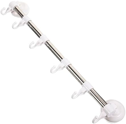 POPETPOP Adjustable Cup Towel Bar with Hooks