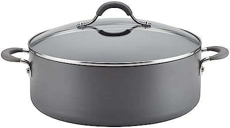Circulon 83908 Radiance 75 Qt Stock Pot with Lid Gray