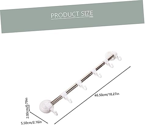 POPETPOP Adjustable Cup Towel Bar with Hooks