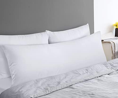 Utopia Bedding Full Body Pillow for Adults White 20 x 54 Inch
