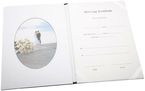 Happy Homewares Graphite Black Satin Wedding Certificate Holder with Silver Foil Flowers