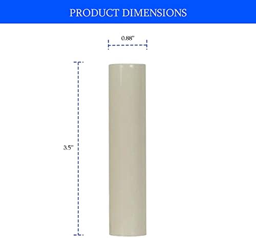 Ciata 12 Pack Cream Plastic Drip Candle Covers