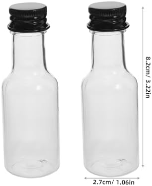24pcs Mini Plastic Bottles with Aluminum Caps for Creative Drinks and Parties