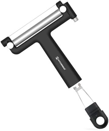 Kitchendoao Adjustable Wire Cheese Slicer Cutter with 3 Extra Wires