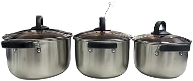 LadrfT Stainless Steel Stock Pot with Lid Medium Size