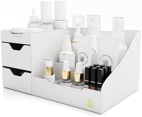 Uncluttered Designs Large Makeup Organizer for Vanity