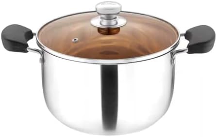 LadrfT Stainless Steel Stock Pot with Lid Medium Size