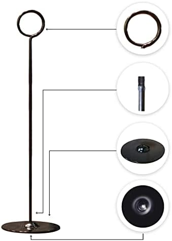 Urban Deco 16 Piece Table Number Holders Set Black