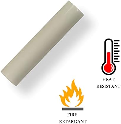 Ciata 12 Pack Cream Plastic Drip Candle Covers