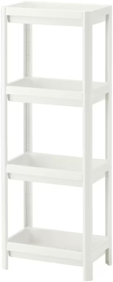 HIEEY 4 Tier Bathroom Shelf Organizer Unit