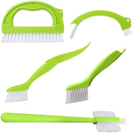 Grout Brush Bottle Cleaner 4 in 1 Set for Kitchen and Window