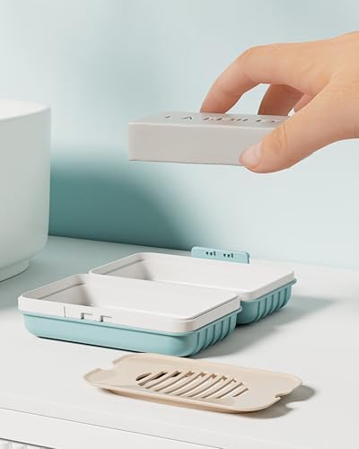 Travel Soap Holder with Lid - Leakproof Drainage