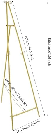 6161in Tall Gold Easel Stand for Wedding Celebrations