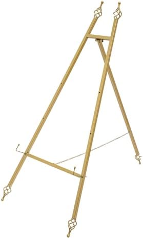 2 Pcs Large Gold Wedding Display Easel with 6 Adjustable Hooks