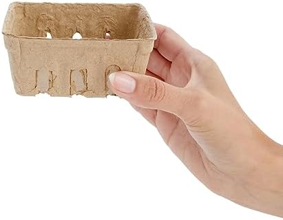 Juvale Pulp Fiber Berry Baskets 4x4x181 In Set of 60