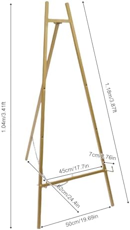 2PC 34FT H Gold Wedding Welcome Signs Easel Stand