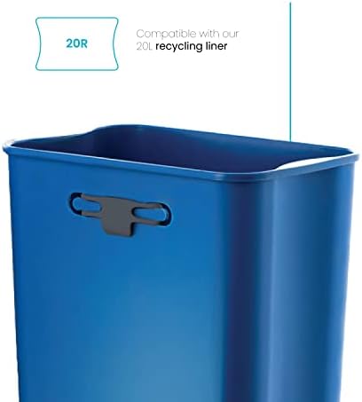 Home Zone Living 53 Gallon Trash Bags with Drawstring Handles 60 Count