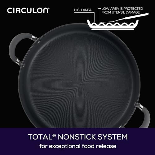 Circulon 83908 Radiance 75 Qt Stock Pot with Lid Gray
