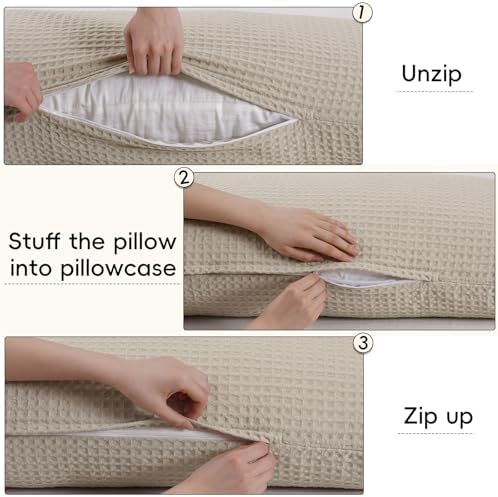 PHF Ultra Soft Waffle Weave Pillowcase 20x54