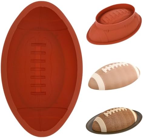 Football Cake Pan 105in 3D Silicone Mold for Baking