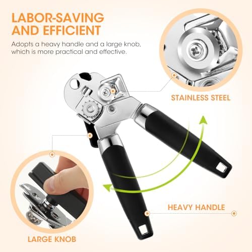 Aieve Can Opener Set 3 Pack Manual Smooth Edge