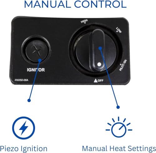 ProCom BF10M-B Ventless Dual Fuel Blue Flame Space Heater 10000 BTU