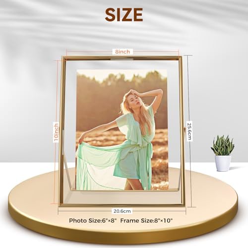 Gold Floating Frame 8x10 Inches Vertical