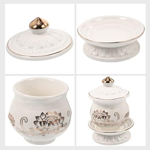 HOMSFOU Lotus Water Offering Bowl 2pcs