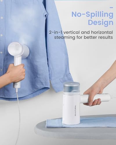 BEAUTURAL Portable Garment Steamer Foldable and Handheld