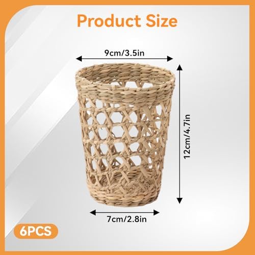 6Pcs Handwoven Vase Sleeve for Home Decor