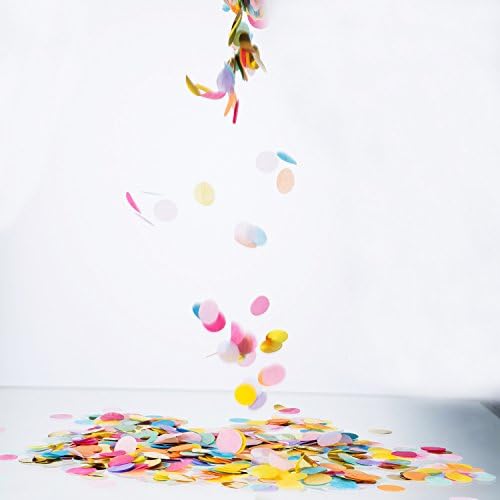 Outus 1 Inch Multicolor Round Confetti 35oz