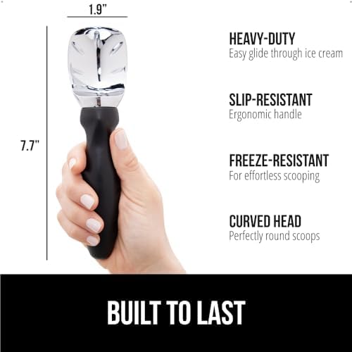 GORILLA GRIP Ice Cream Scoop with Strong Handle