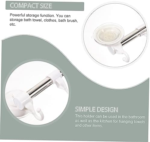 POPETPOP Adjustable Cup Towel Bar with Hooks