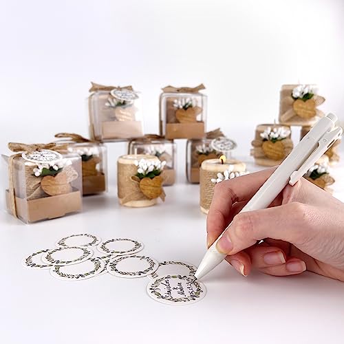 HiHas 12PCS Wooden Tealight Candle Holders Wedding Favors