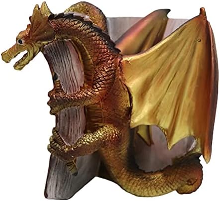 Fantasy Dragon Bookend Set for Home Office Shelves