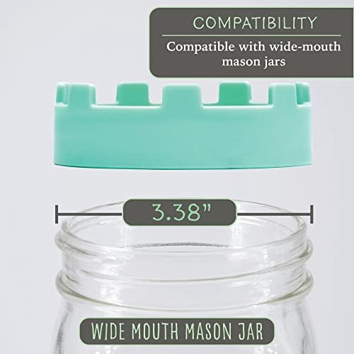 Elementi Sprouting Jar Kit Set of 2 for Mason Jars